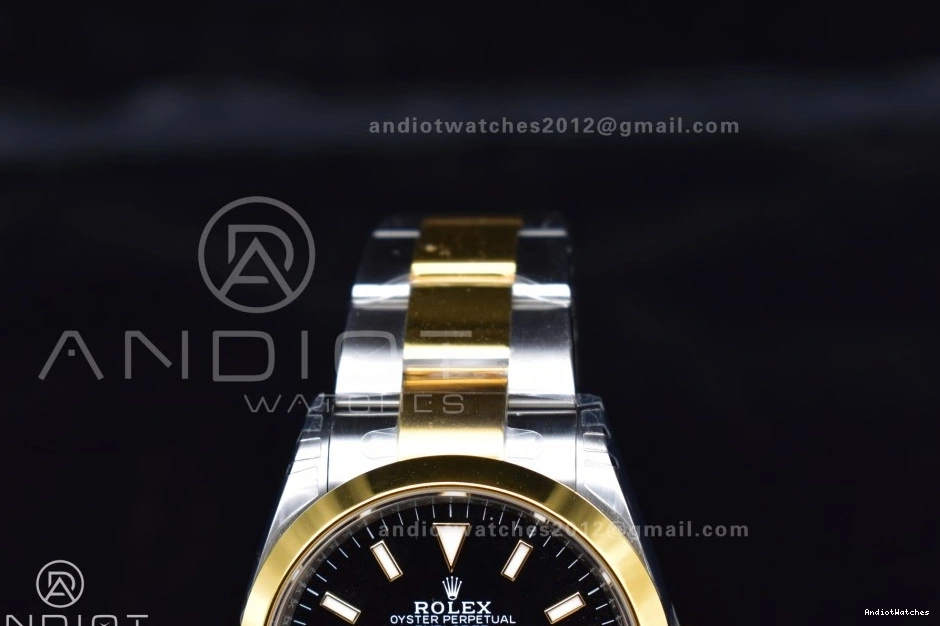 Best 1:1 Steel DD 36mm VSF 904L Black 124273 842 YG Edition Dial Bracelet SS on Resilient Explorer 0108